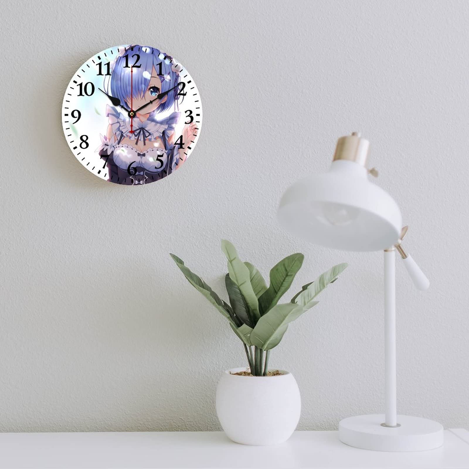 Amazon.co.jp: リゼロ Re Zero アニメ 掛け時計 木製壁掛け時計 静音